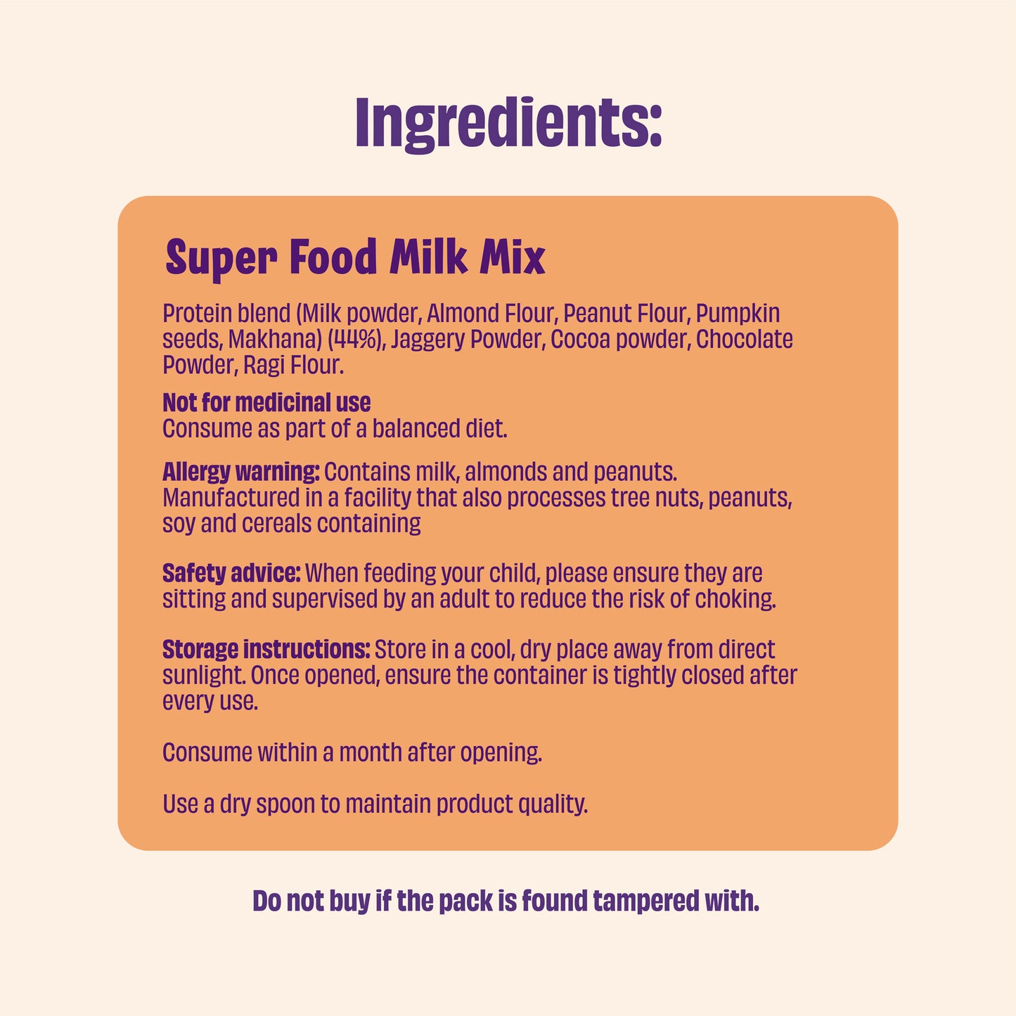 SuperFood Milk Mix (500g)
