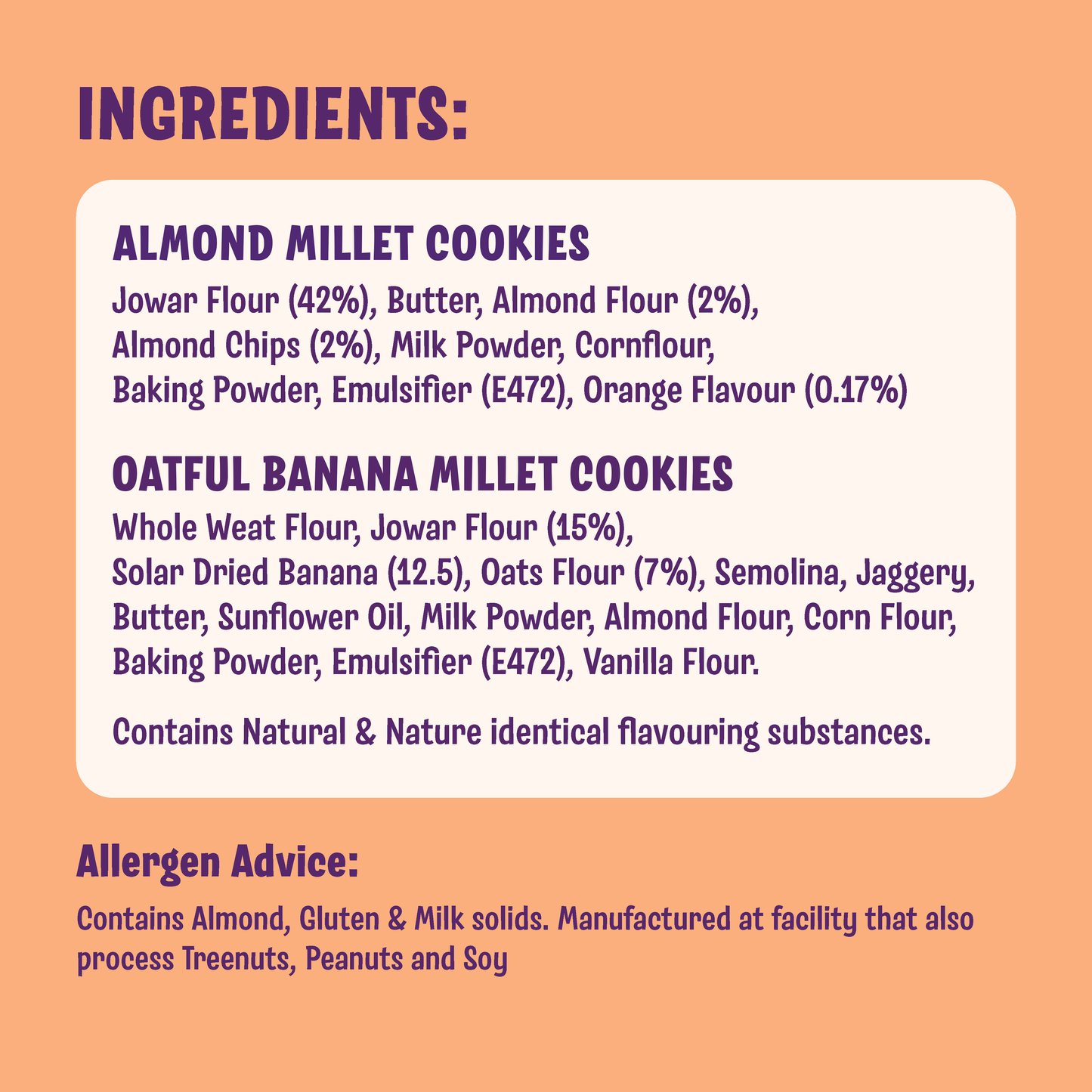 Jowar Almond & Oatful Banana Cookies (Pack of 2)