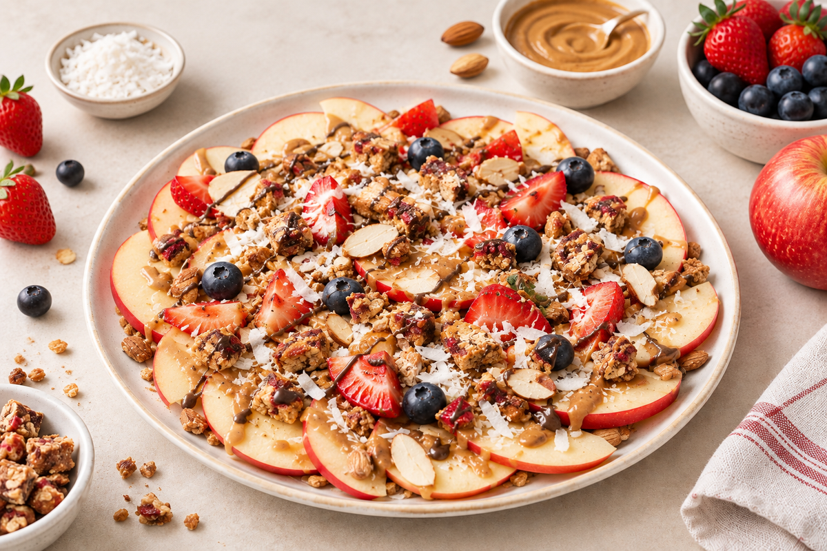 NutriBar Apple Nachos: A Quick, Crunchy & Fun Snack Recipe
