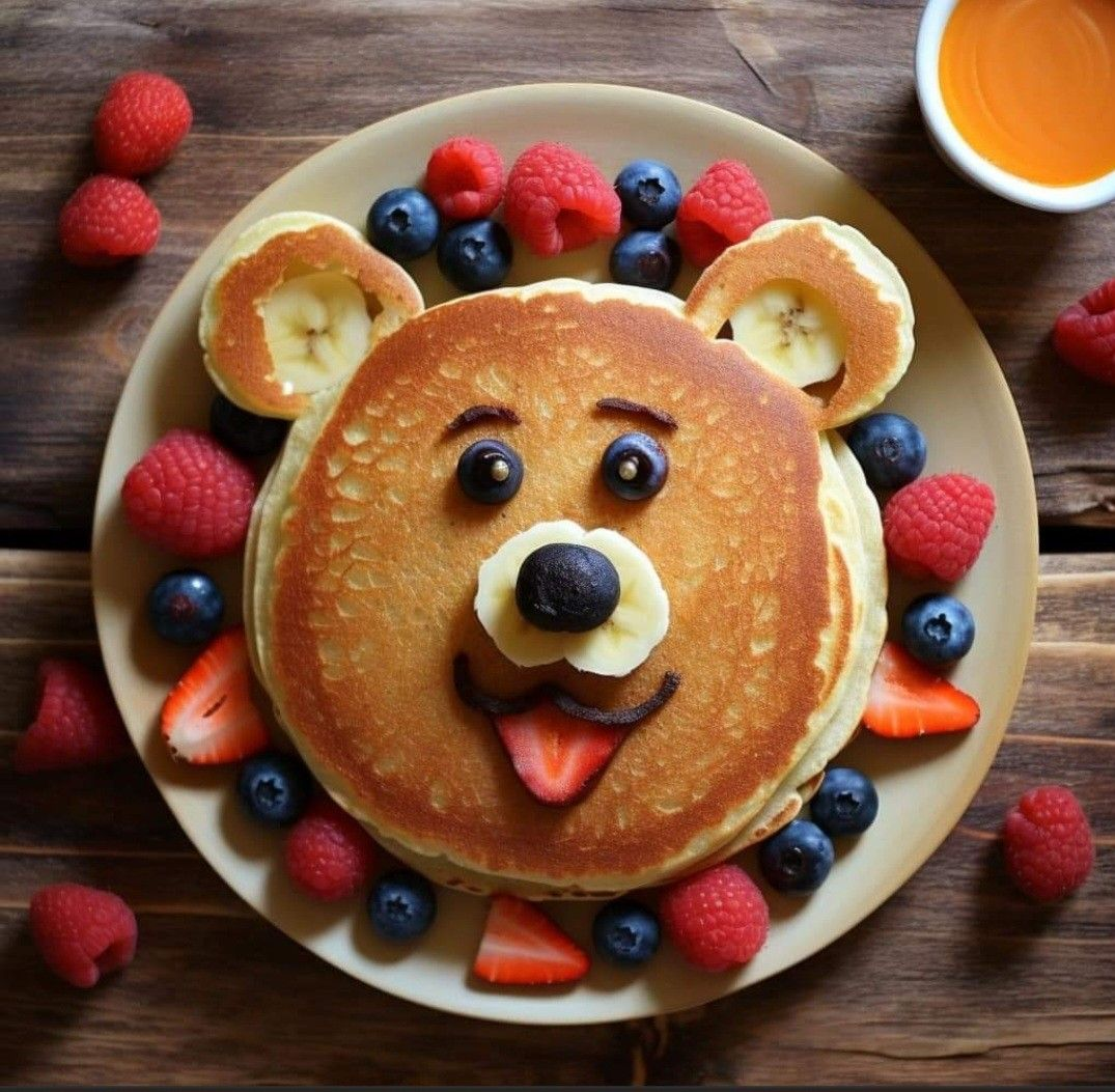 Teddy Pancakes (Kid's Favorite)
