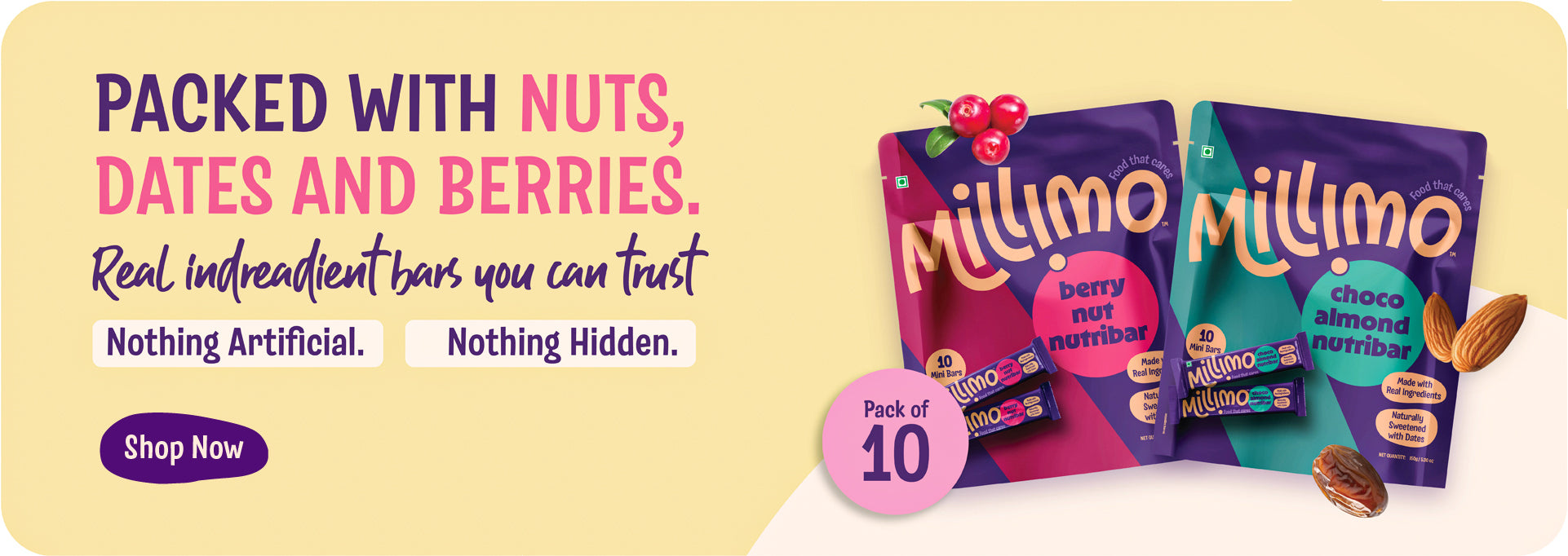 Millimo - Healthy Snacks, Made with Real Ingredients – millimo.in