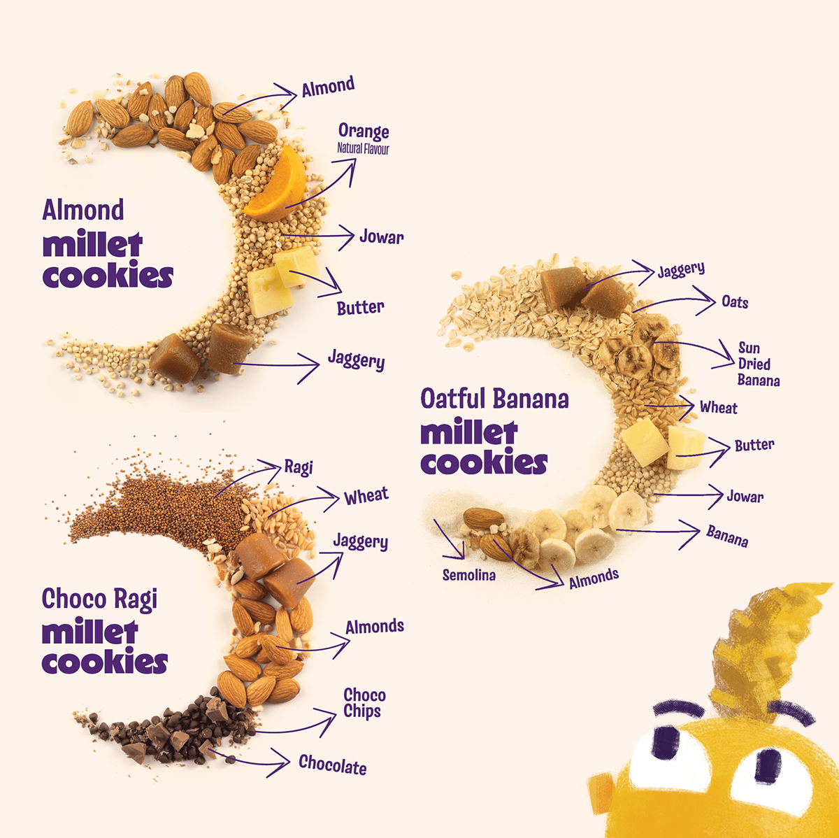 Super Combo, Millet Power puffs x6 & Millet cookies x3 (Pack of 9)