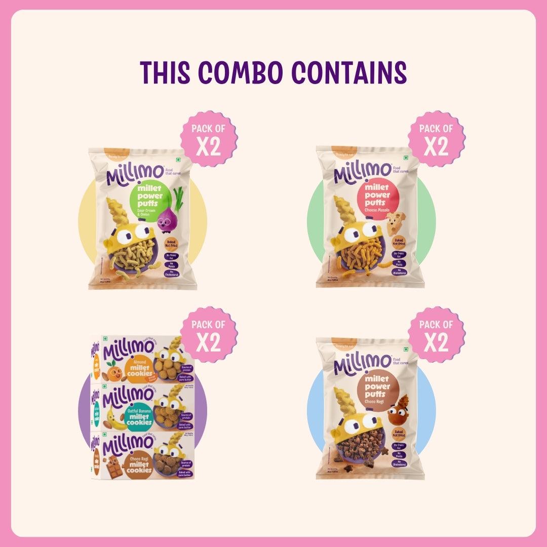 Family Super Combo – Puffs ×6 & Cookies ×6 (Pack of 12)