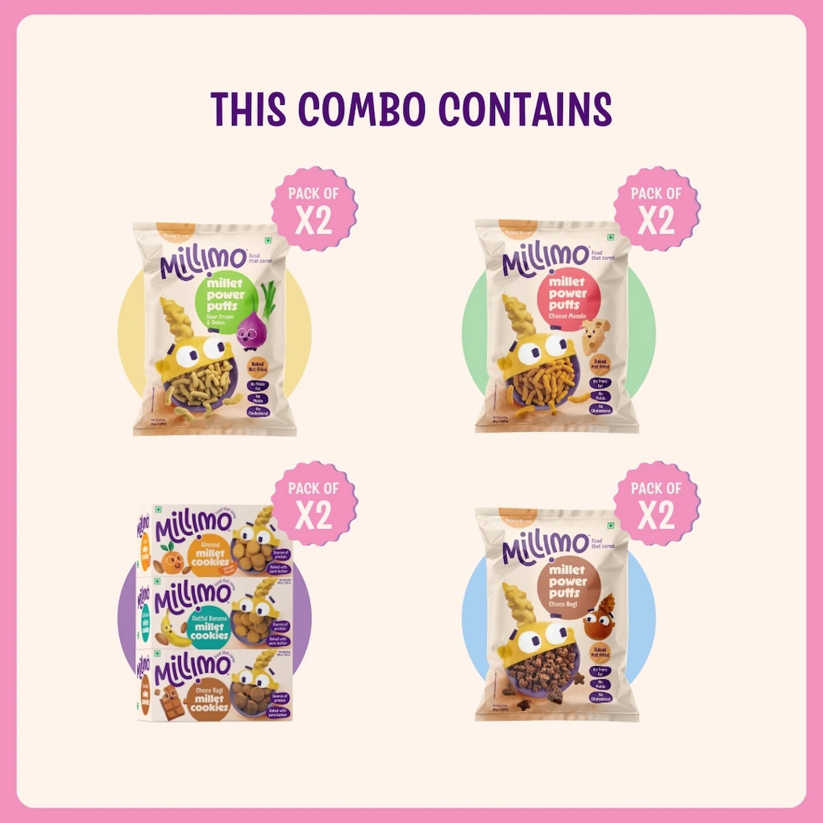 Family Super Combo – Puffs ×6 & Cookies ×6 (Pack of 12)