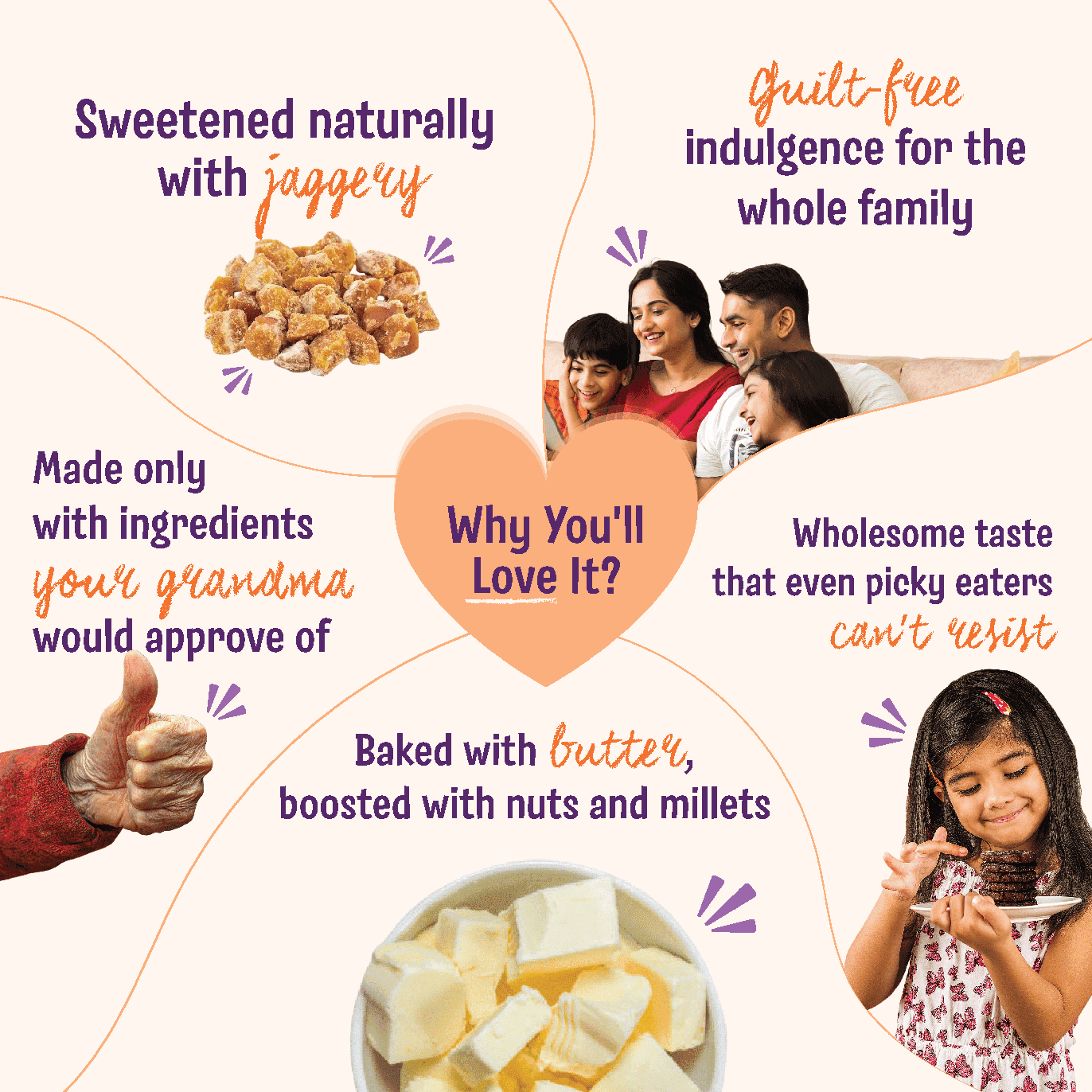 Choco Ragi x2 & Jowar Almond Cookies x1 (Pack of 3)