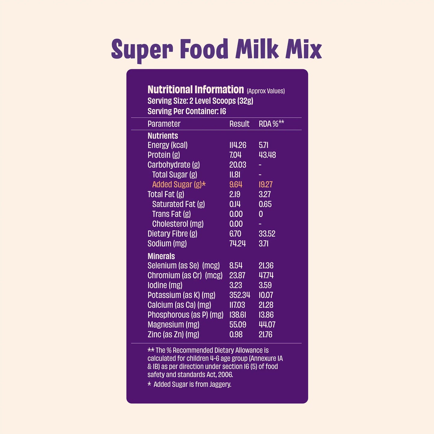 SuperFood Milk Mix (500g)