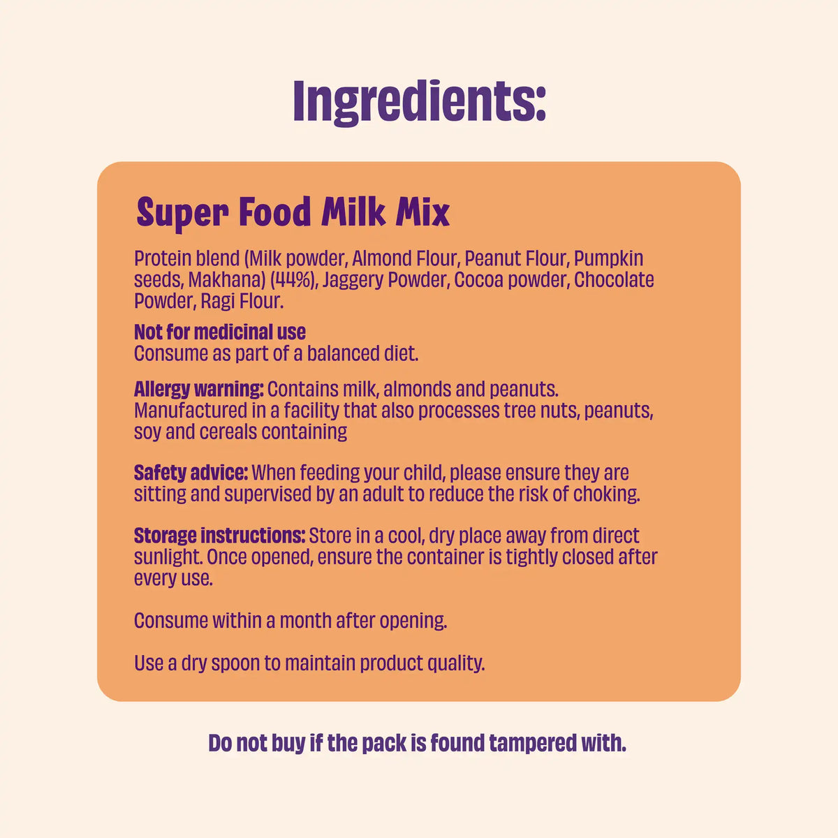 SuperFood Milk Mix (500g)