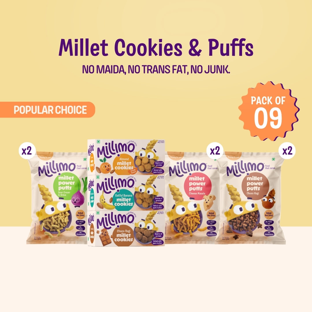 Super Combo – Millet Puffs & Cookies (Pack of 9)