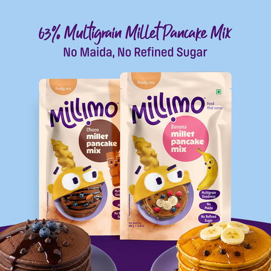 Choco Ragi & Banana Millet Pancake Mix (Pack of 2)