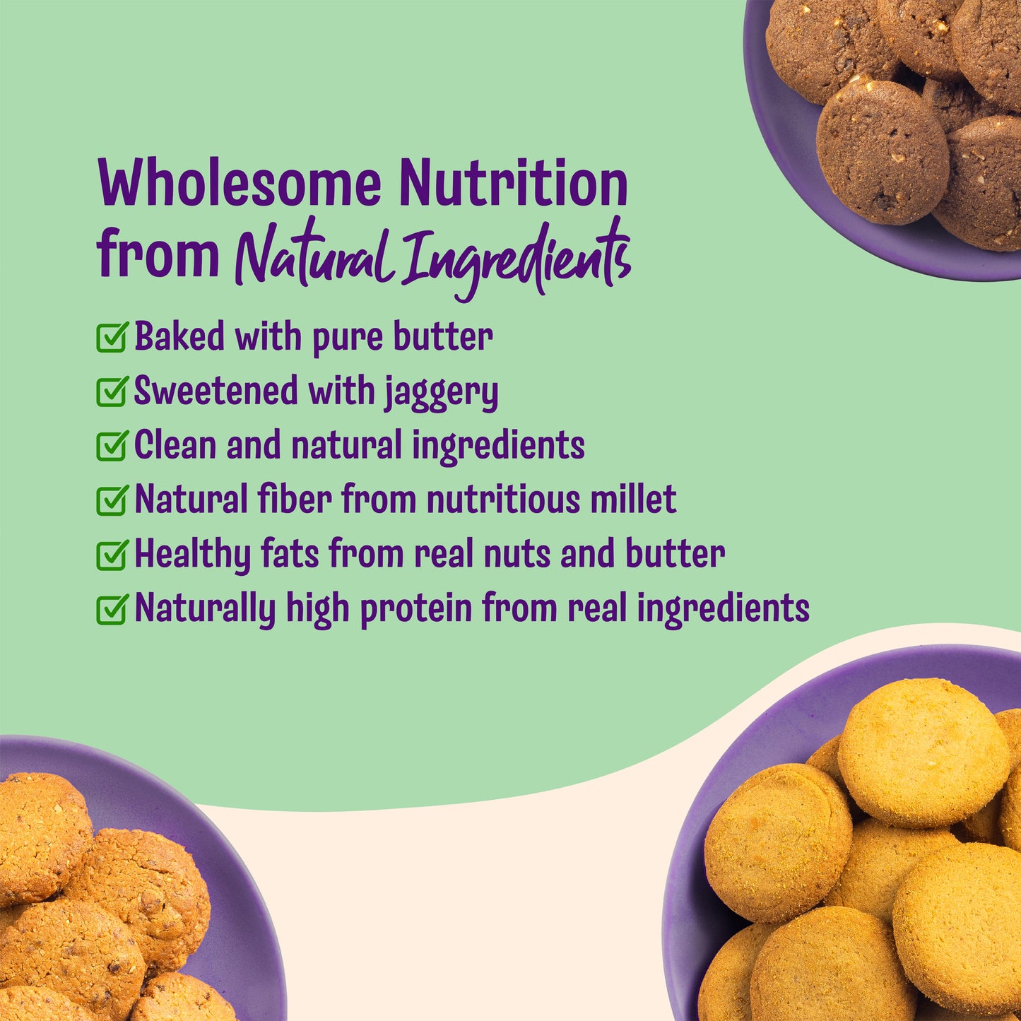 Choco Ragi x1, Oatful Banana x1 & Jowar Almond Cookies x1 (Pack of 3)