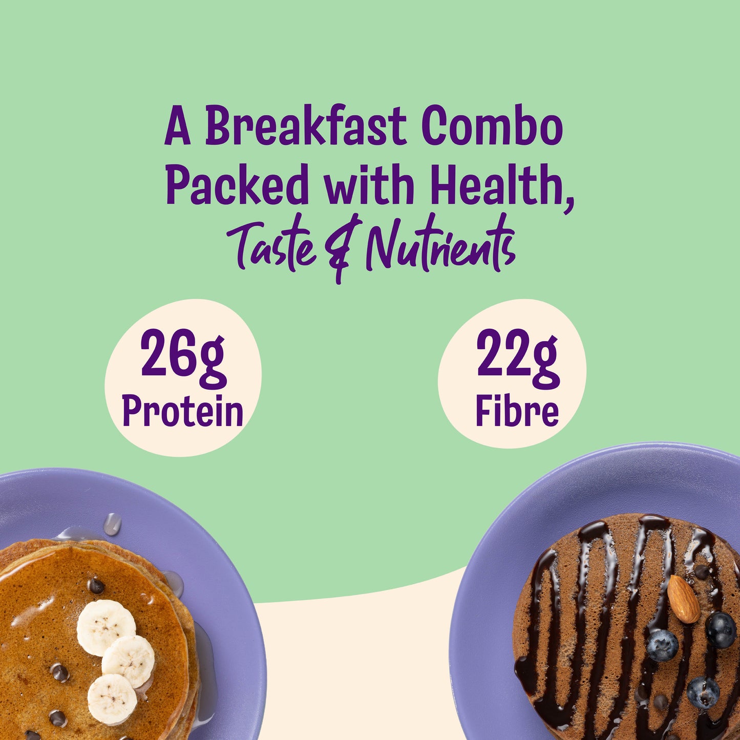 Choco Ragi & Banana Millet Pancake Mix (Pack of 2)