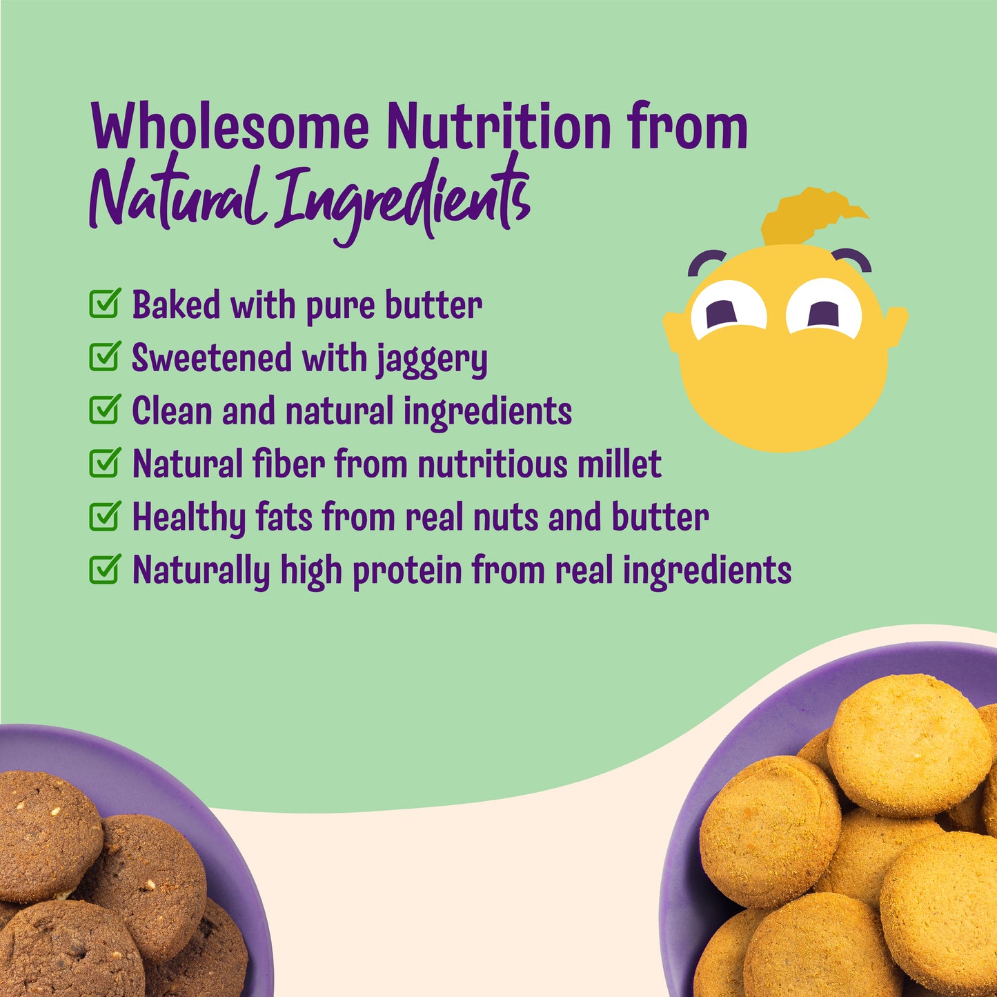 Jowar Almond & Choco Ragi Cookies (3 x 100g)