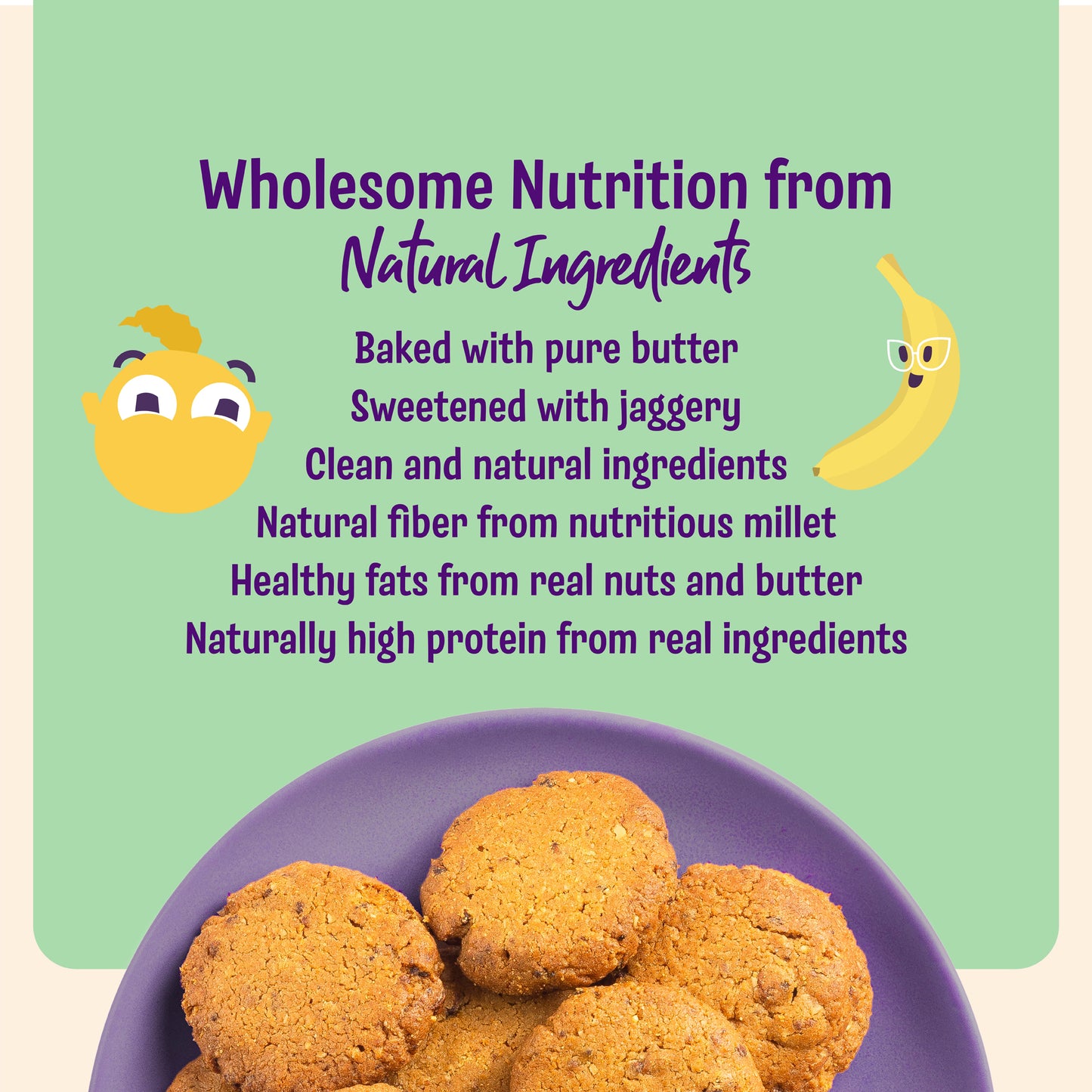 Oatful Banana Cookies (Pack of 2)