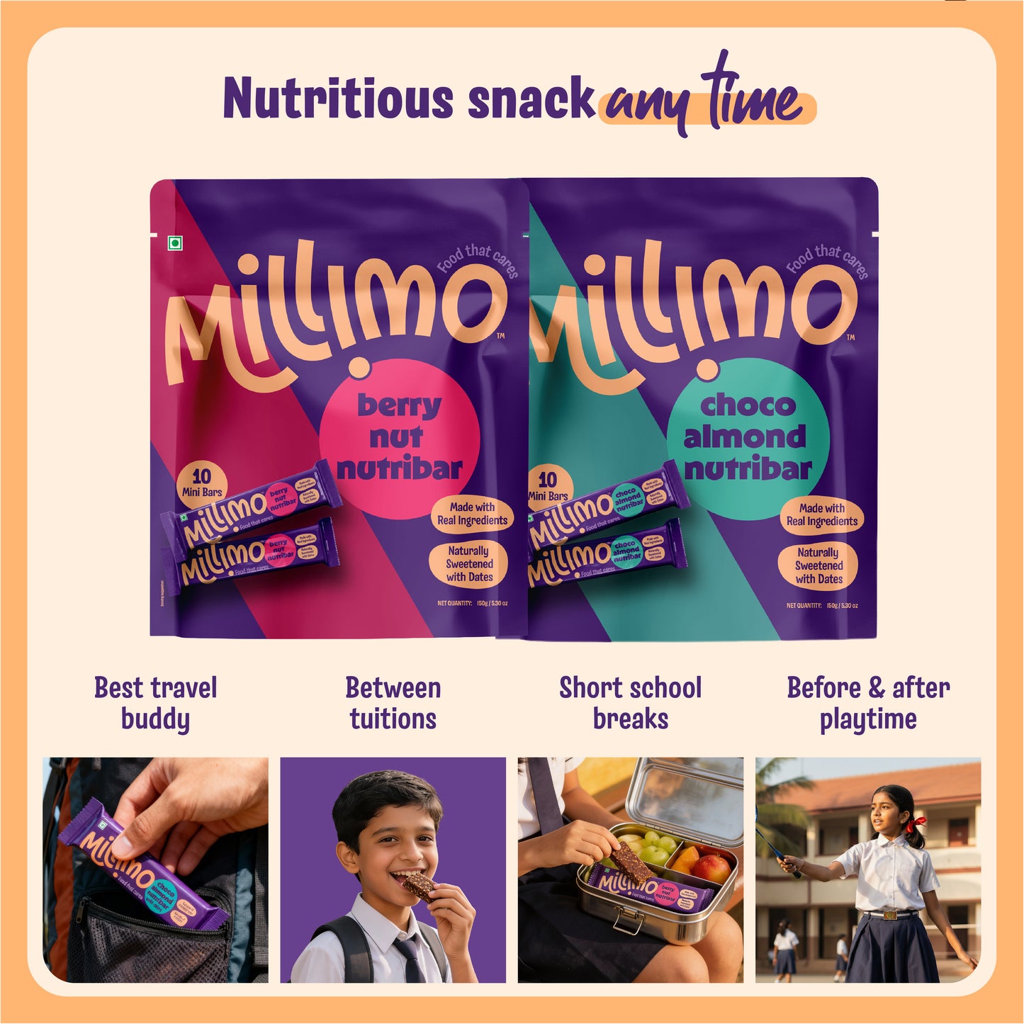 Nutribar Combo - Berry Nut & Choco Almond (Pack of 2)