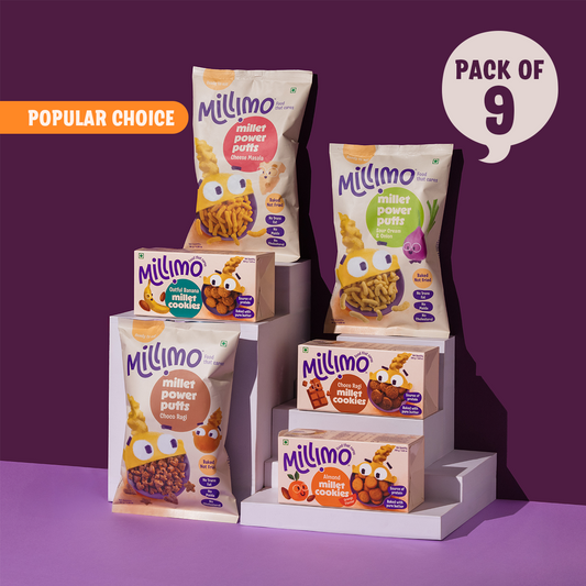 Super Combo, Millet Power puffs x6 & Millet cookies x3 (Pack of 9)