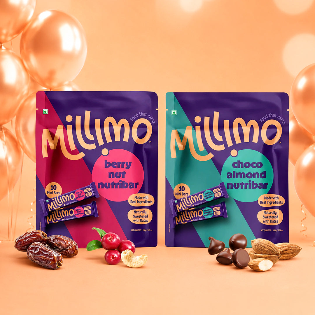 Nutribar Combo - Berry Nut & Choco Almond (Pack of 2)