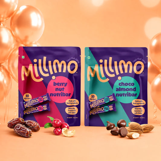 Nutribar Combo - Berry Nut & Choco Almond (Pack of 2)