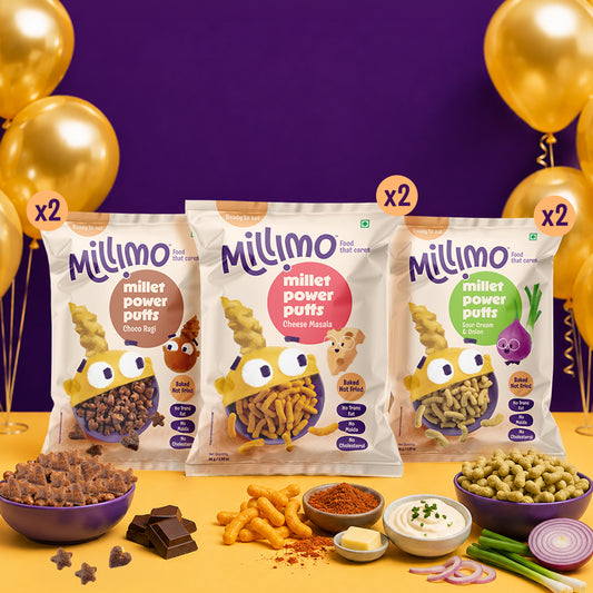 Millet Power Puffs – 3 Flavours Combo (6 × 35g)