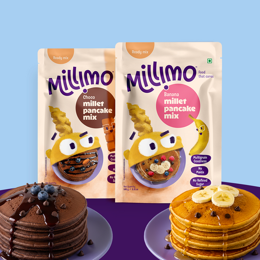 Choco Ragi & Banana Millet Pancake Mix (Pack of 2)