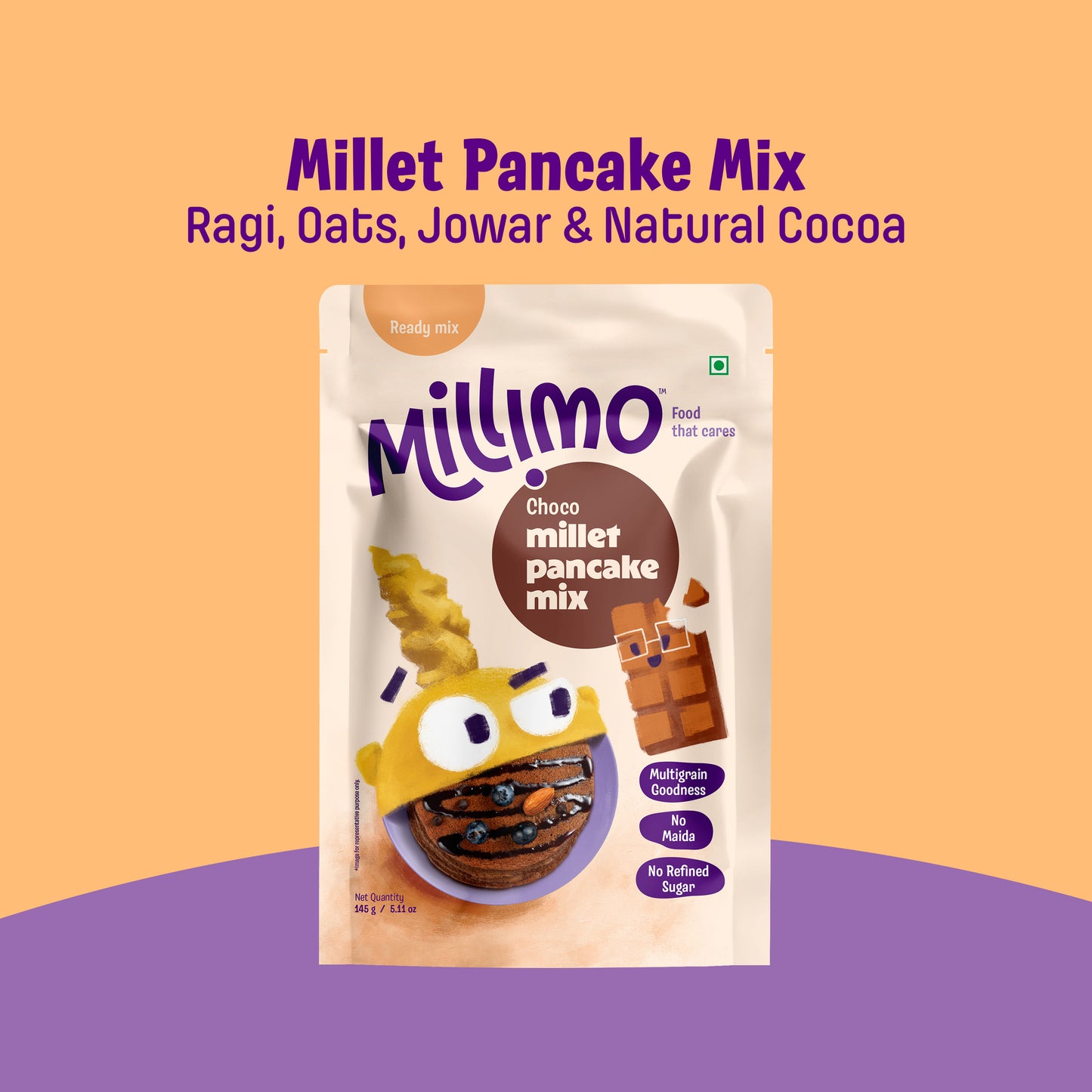 Choco Millet Pancake Mix (145g)
