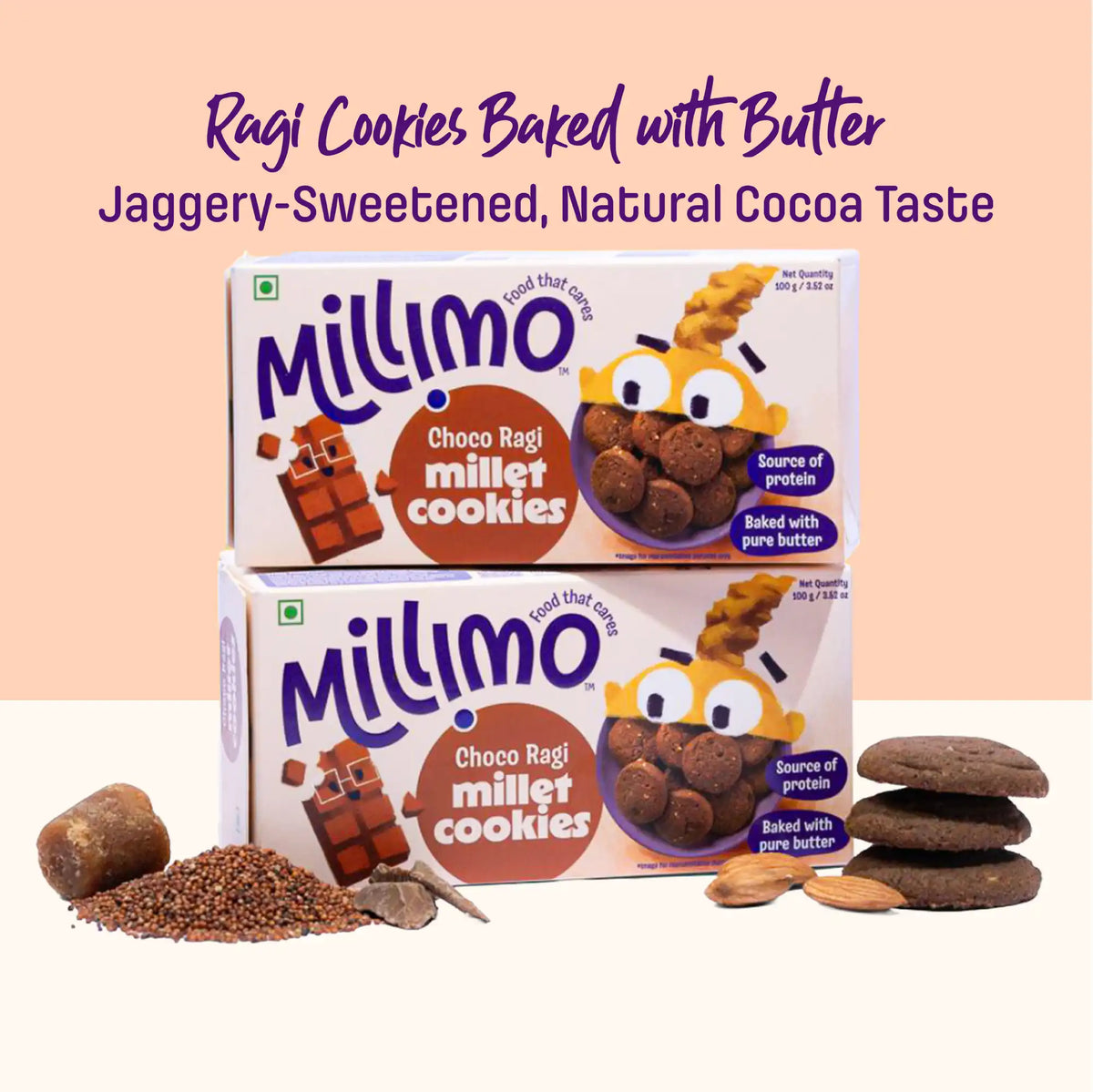 Choco Ragi Cookies (2 x 100g)