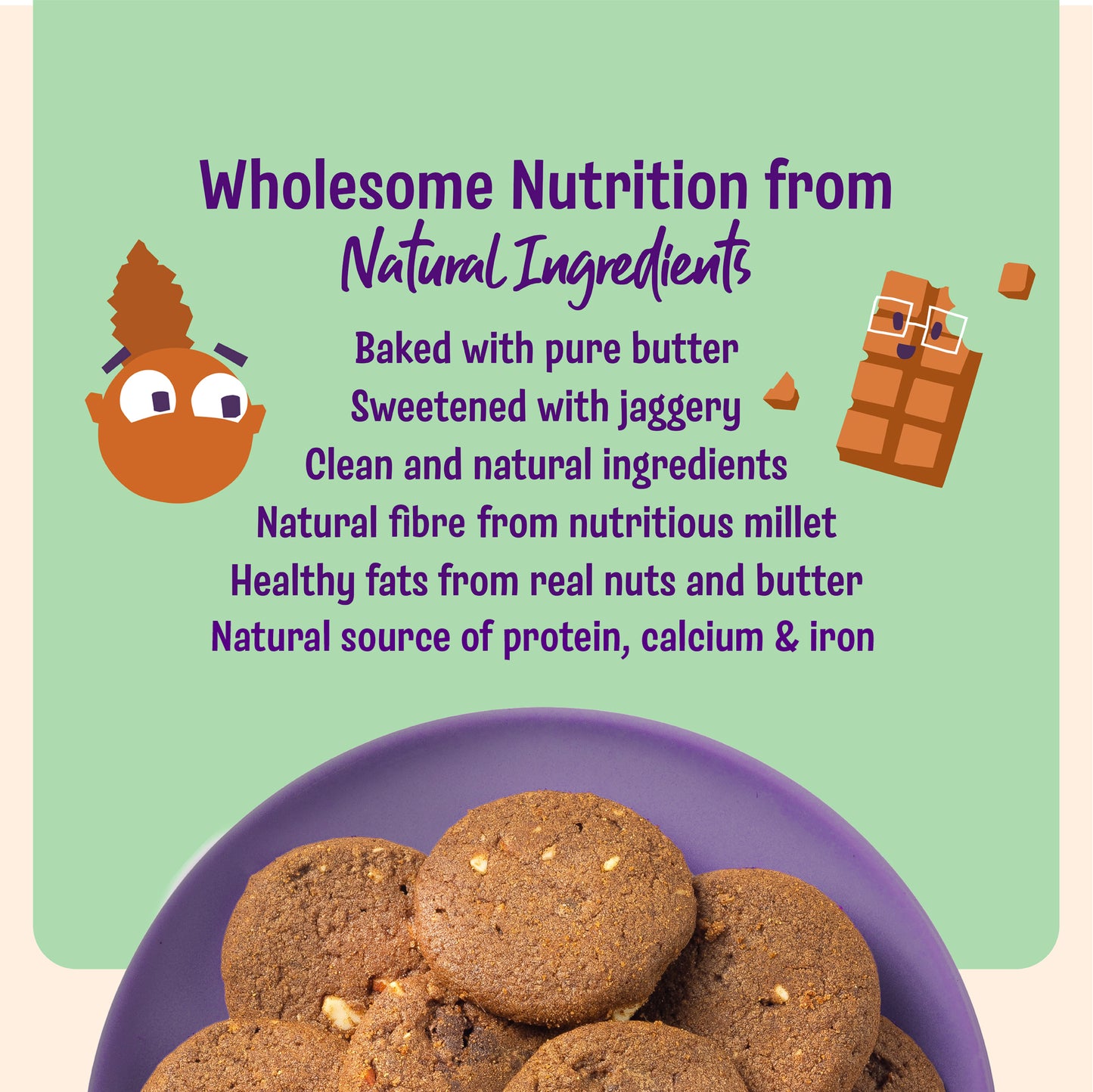 Choco Ragi Cookies (2 x 100g)