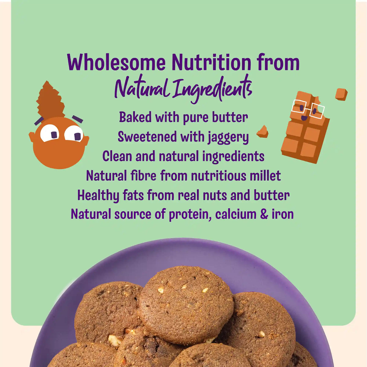 Choco Ragi Cookies (2 x 100g)