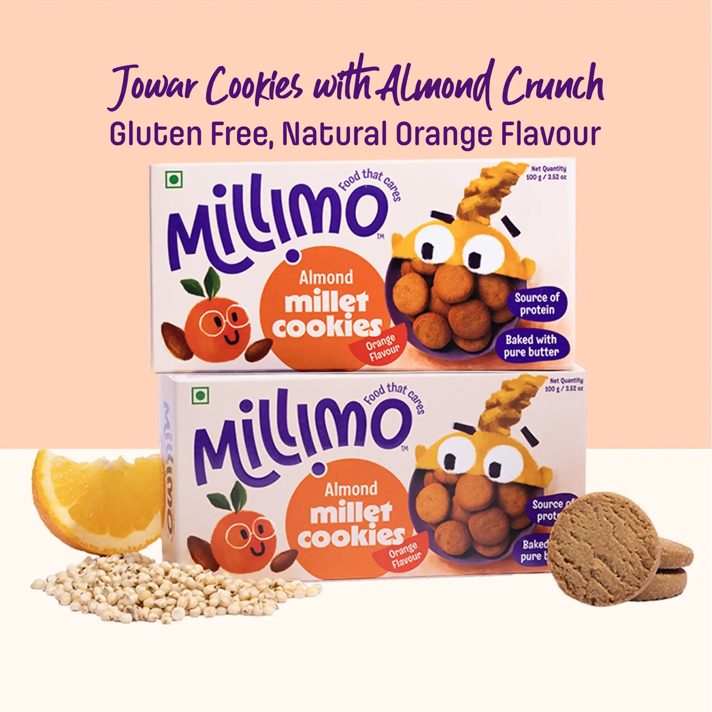 Jowar Almond Cookies (2 x 100g)