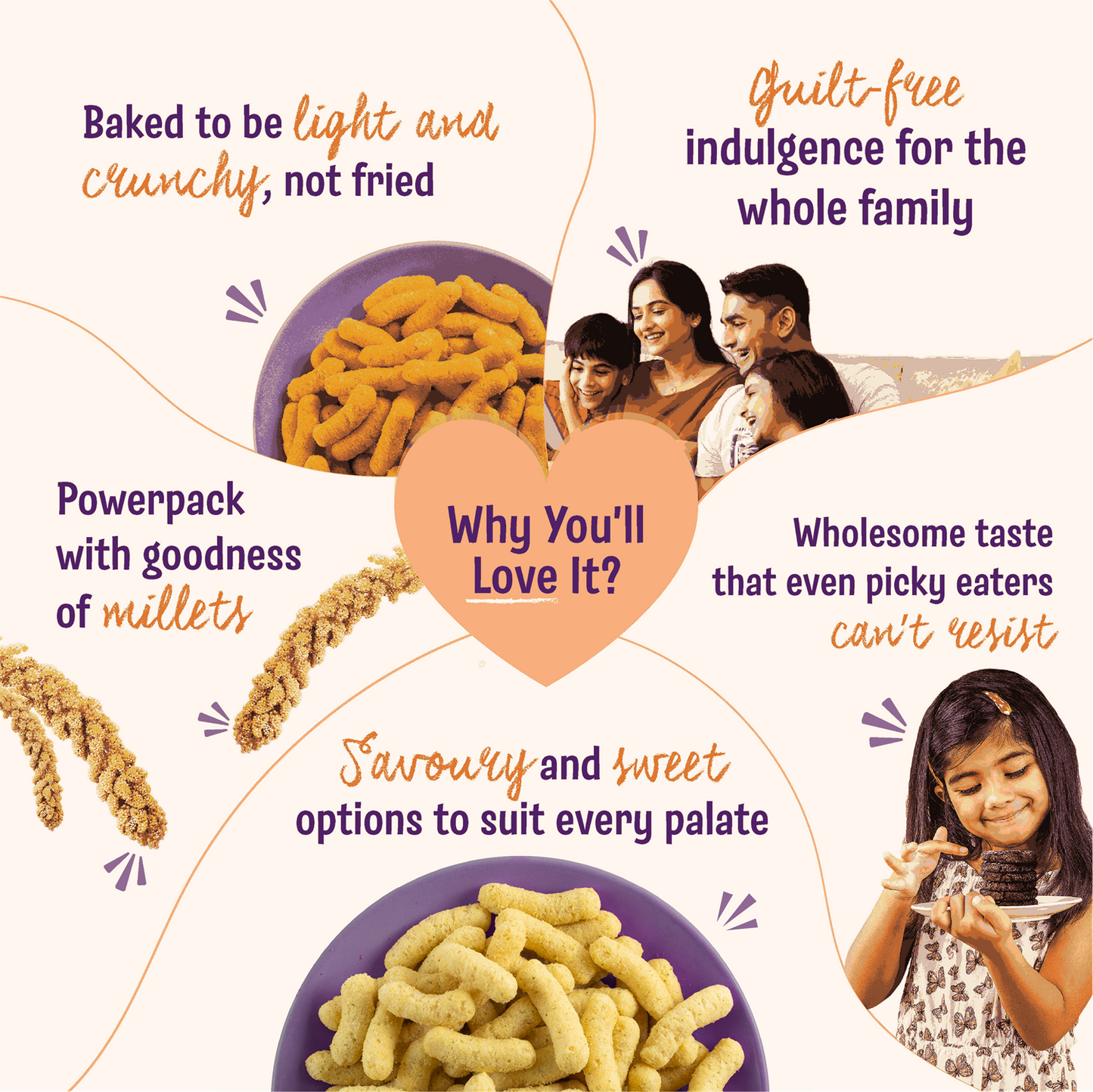 Super Combo, Millet Power puffs x6 & Millet cookies x3 (Pack of 9)