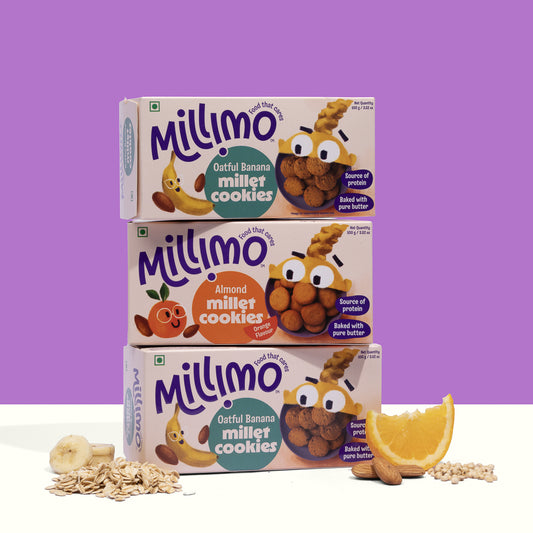 Oatful Banana x2 and Jowar Almond Cookies x1 (Pack of 3)