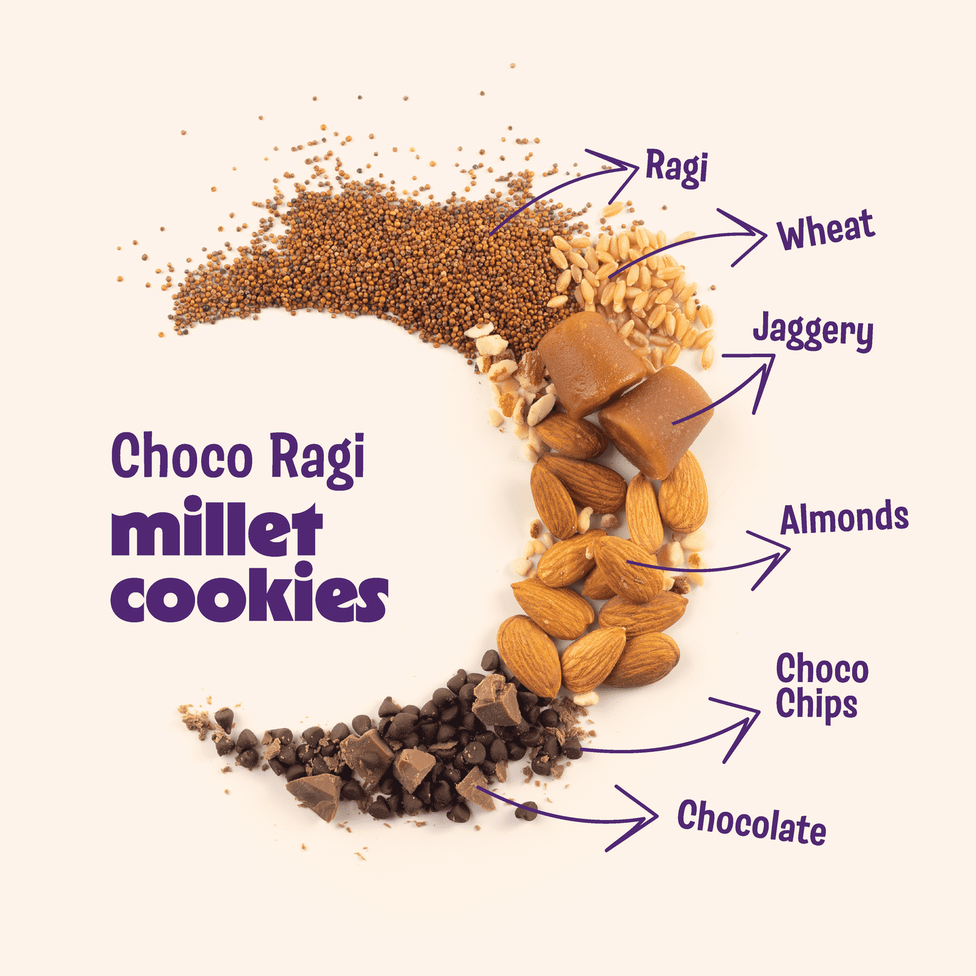 Choco Ragi Cookies (Pack of 2)
