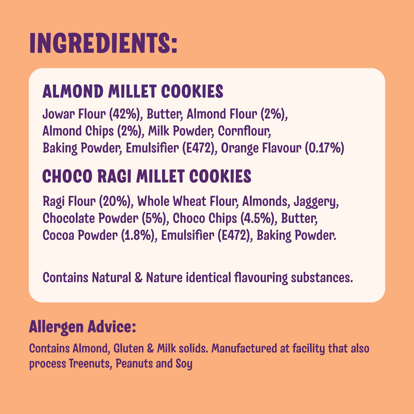 Jowar Almond x2 & Choco Ragi Cookies x1 (Pack of 3)