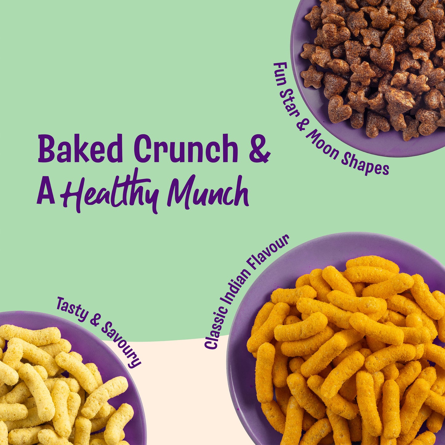 Millet Power Puff Choco Ragi x 2, Cheese Masala x 2, Sour Cream & Onion x 2 (Pack of 6)