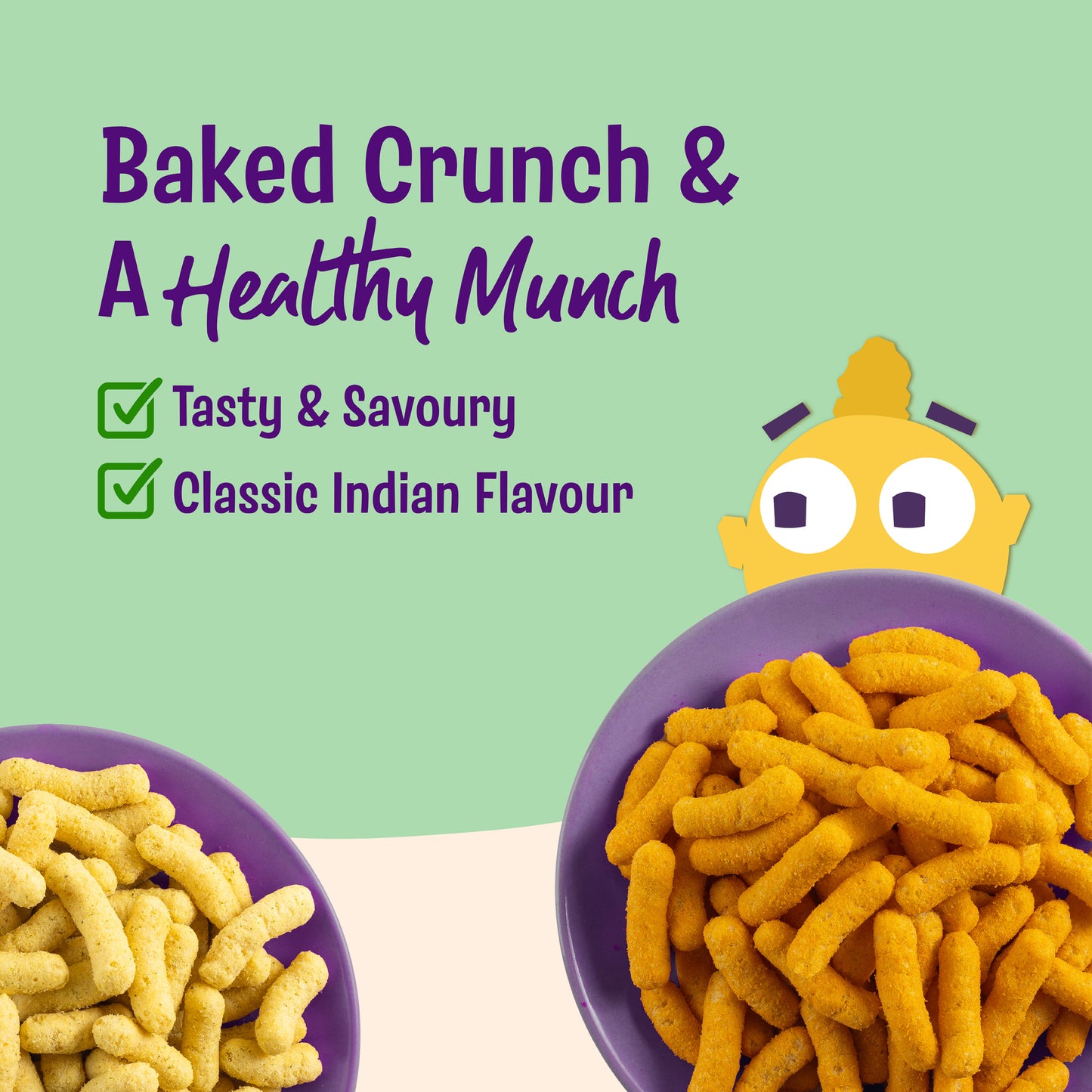 Millet Power Puff Cheese Masala x 3, Sour Cream & Onion x 3 (Pack of 6)