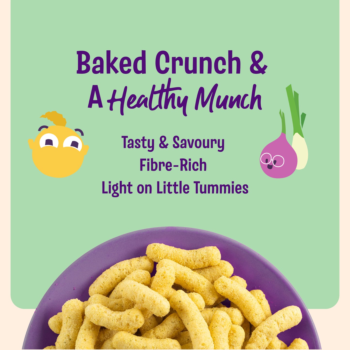 Millet Power Puff Sour Cream and Onion (Pack of 6)