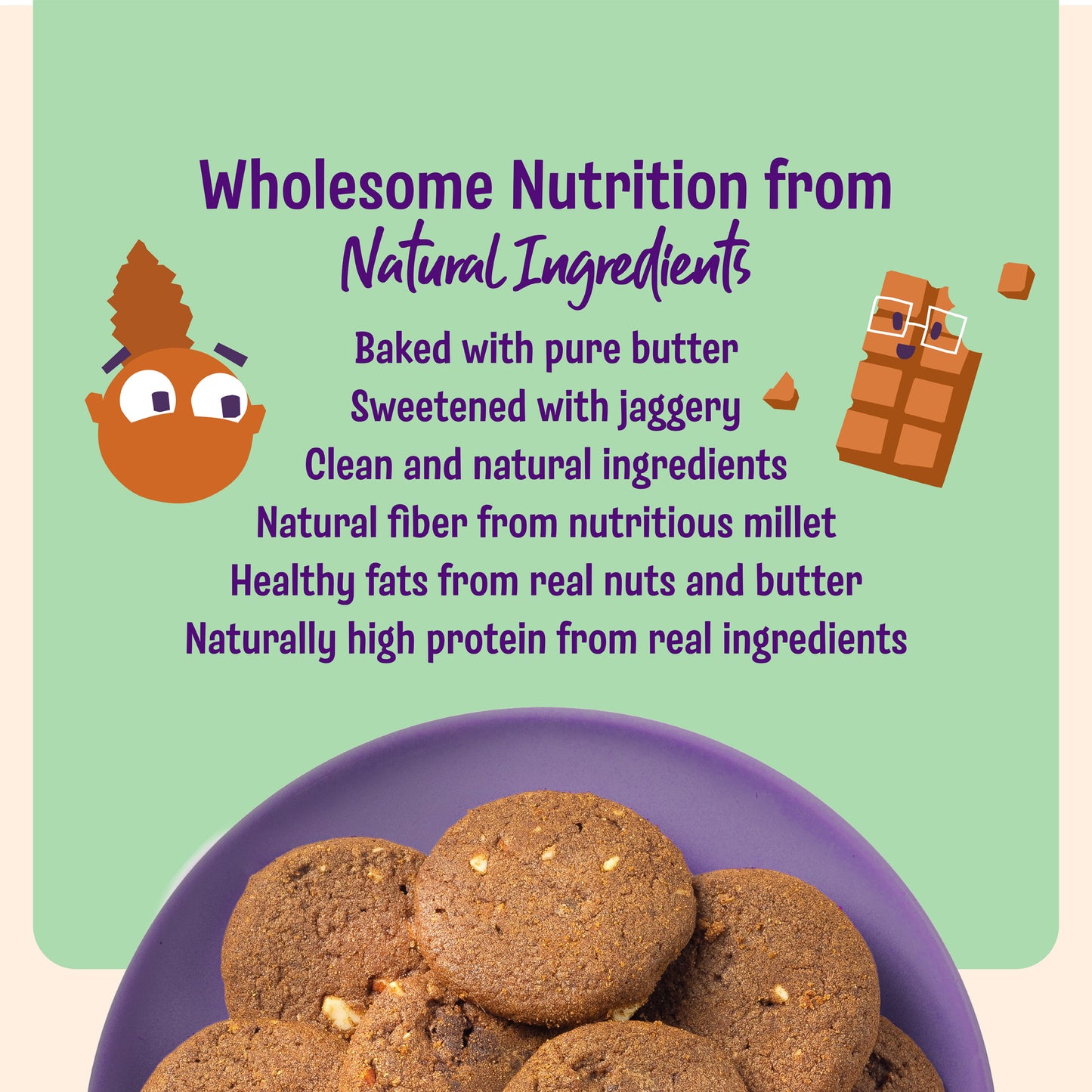 Choco Ragi Cookies (Pack of 2)