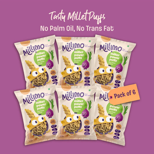 Millet Power Puff Sour Cream & Onion (6 x 35g)