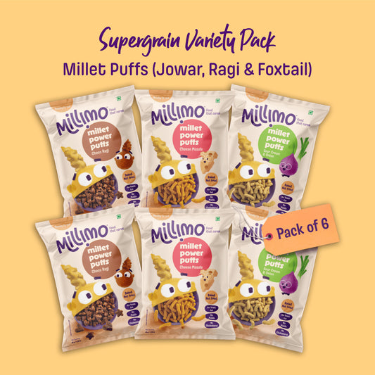 Millet Power Puffs – 3 Flavours Combo (6 × 35g)
