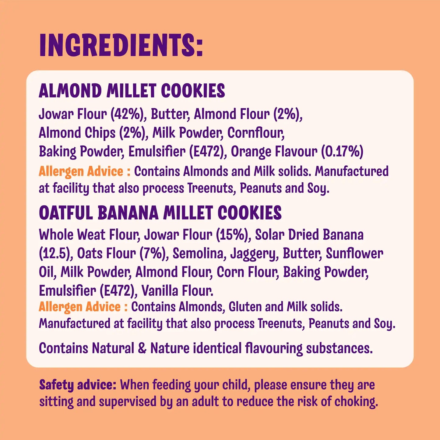 Jowar Almond & Oatful Banana Cookies (2 x 100g)